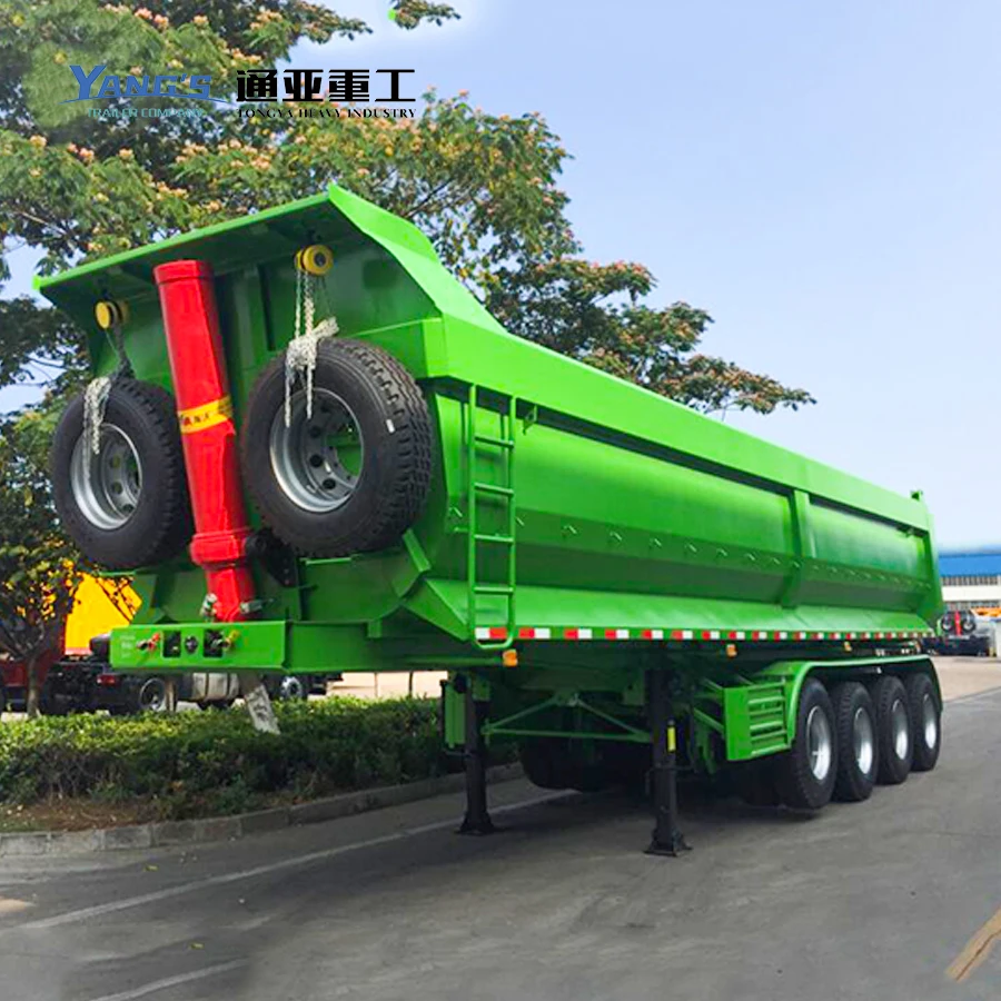 Heavy Duty 48 Feets 25 40 60 Cubic Meter 20 30 35 45 70 100 Ton Dump Semi Tipper Trailer