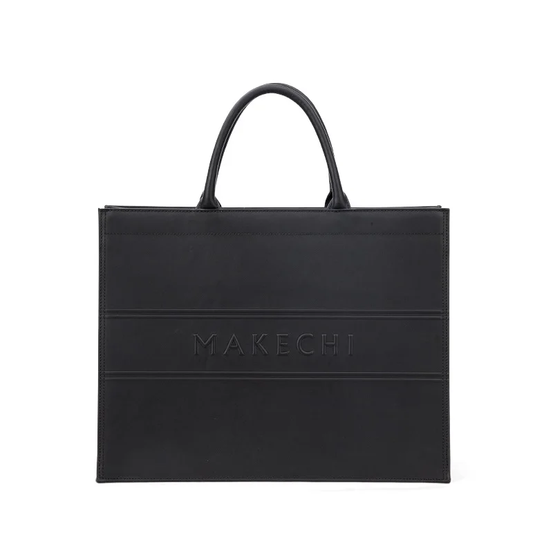 2024 new arrival Ladies  Luxury Genuine Leather Hand Bag Durable Business 15 Inches Laptop Large Tote bag