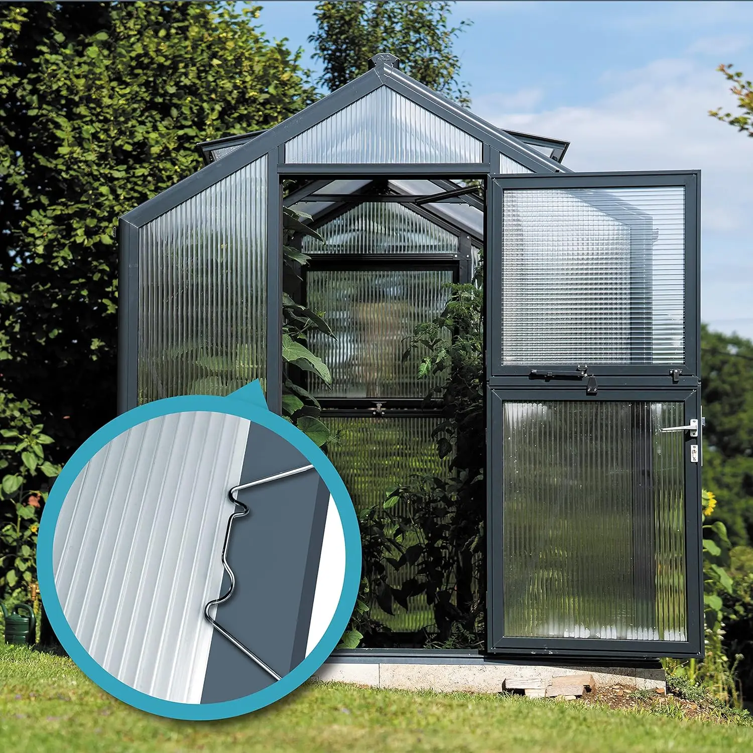 Galvanized Steel W-Type Greenhouse Glass Pane Spring Wire Glazing Overlap Clips Fixing Clamps W-Type Fixing Tool