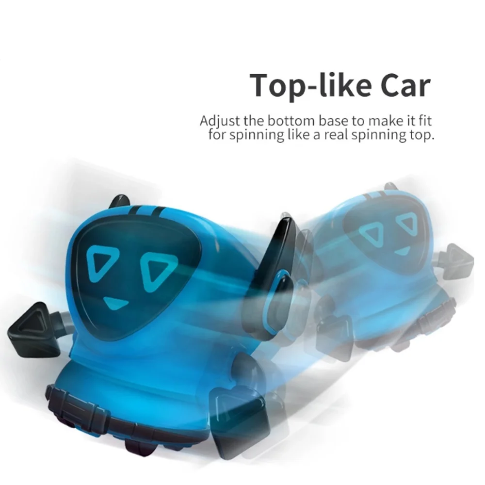 promotional cheap novelty game children sprint wind up robots spinning top car Pull back gyro spinning-top