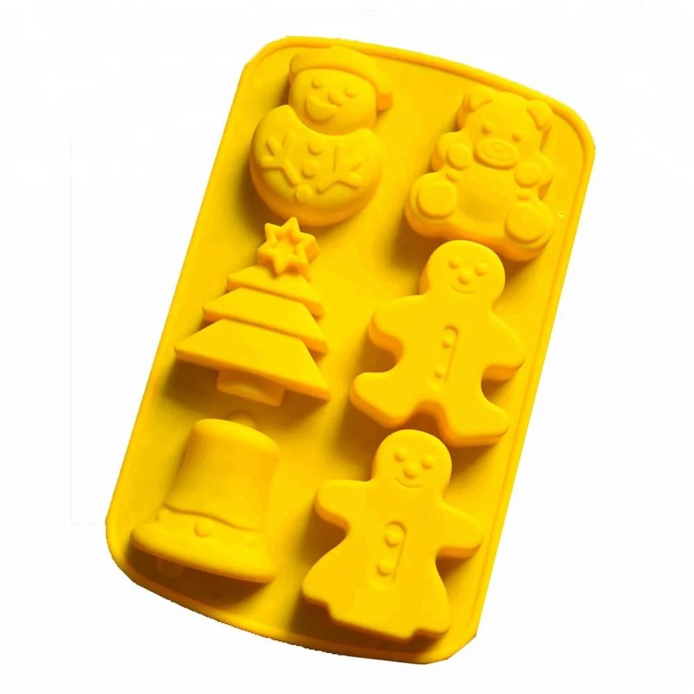 Christmas cake pan, food grade silicone moulds, 2020 new baking tray