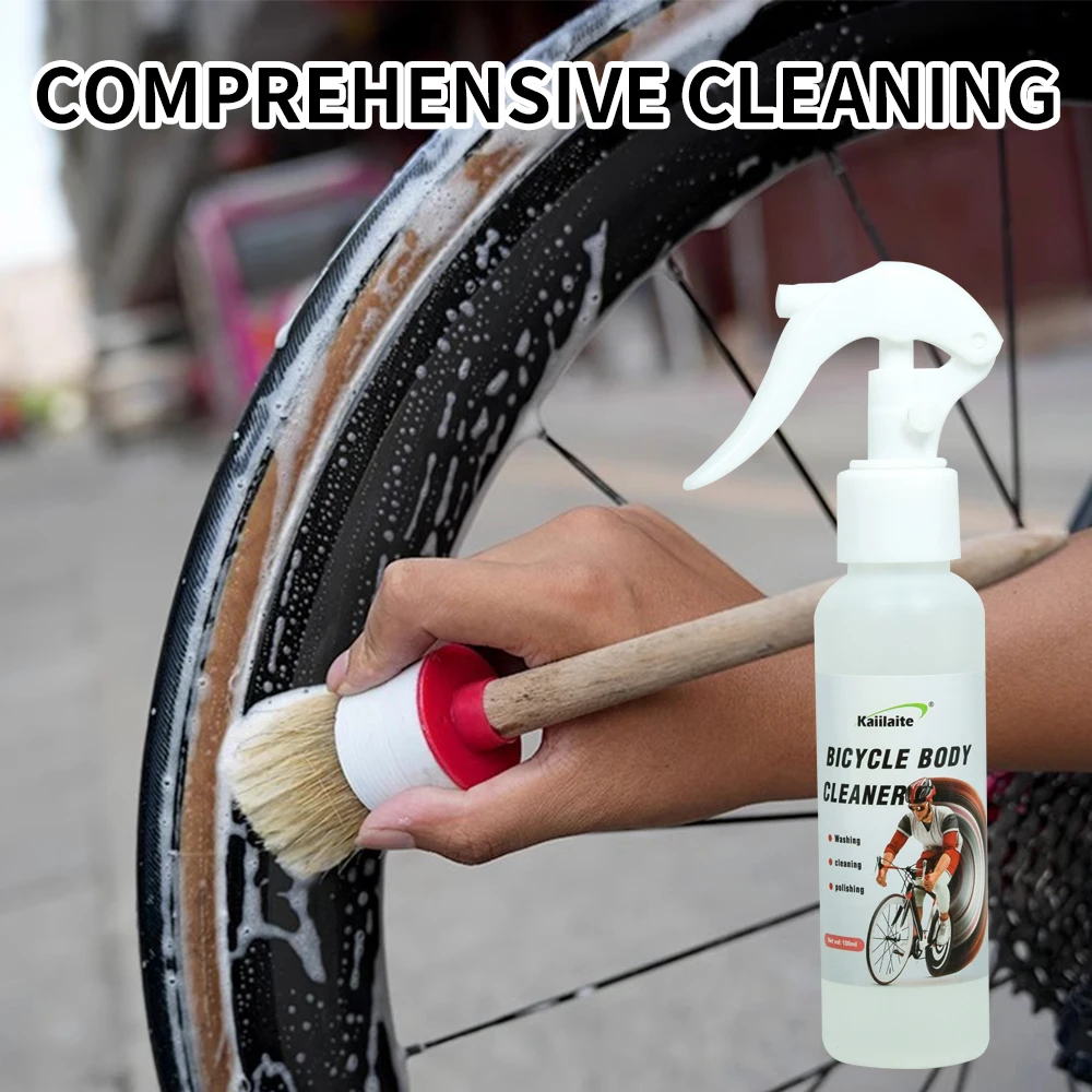 100ml Customizable Bicycle Chain Cleaner Degreaser Deep Crystal Car Wash Bike Shampoo Wax Coating Polish Cleaner Including Bike