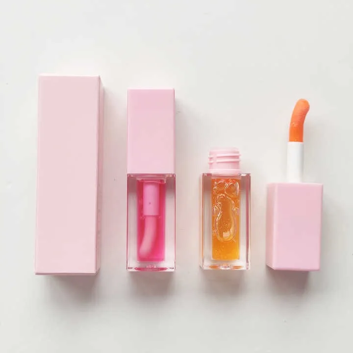 Natural Organic Private Label Custom Fruity Flavored Clear Lipgloss Vendor Shiny Beautiful Cute Girl Glitter Kids Lip Gloss