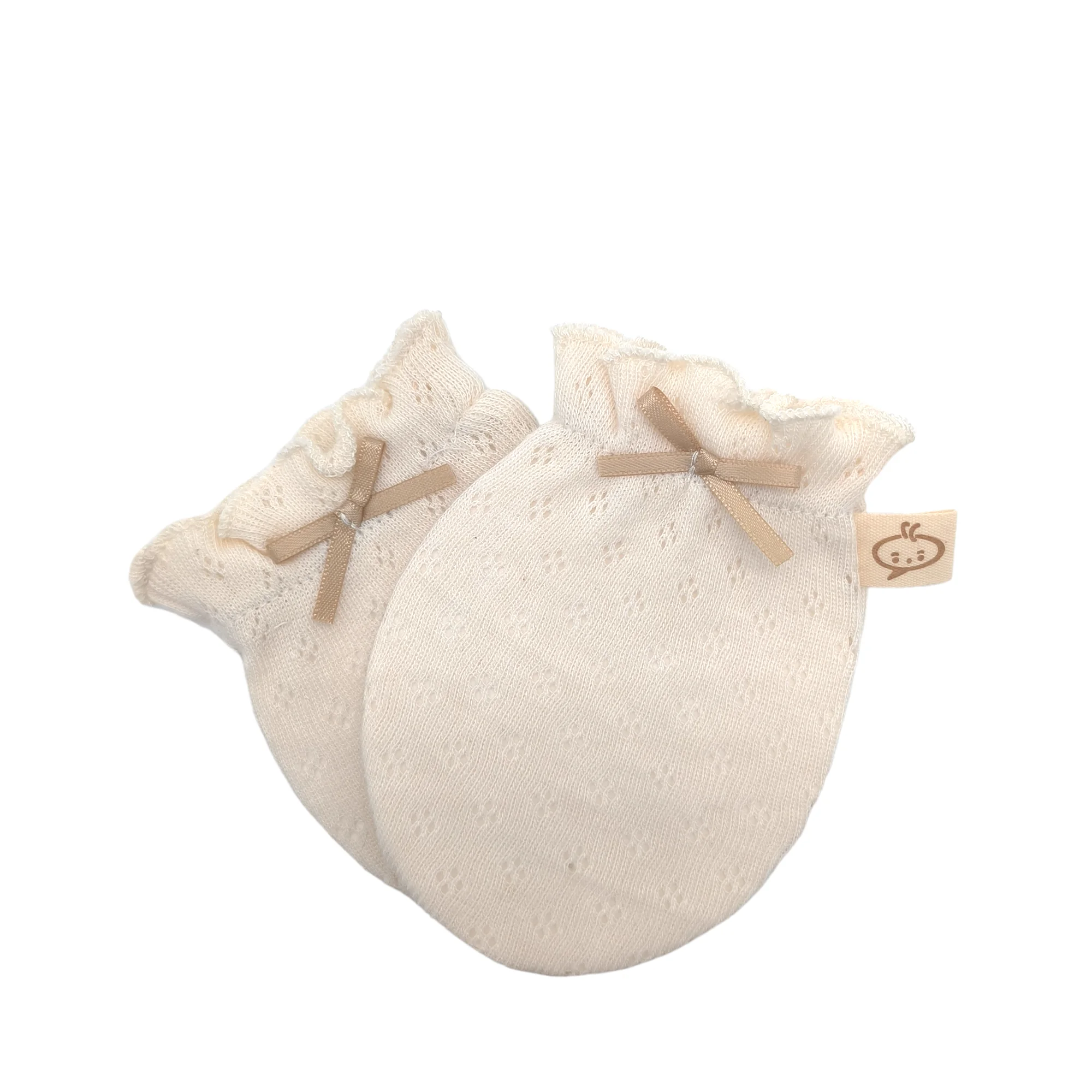 Babymio Ready Stock Newborn Mitten Baby Cotton Organic New Style Infant Boy Girl Soft Gloves