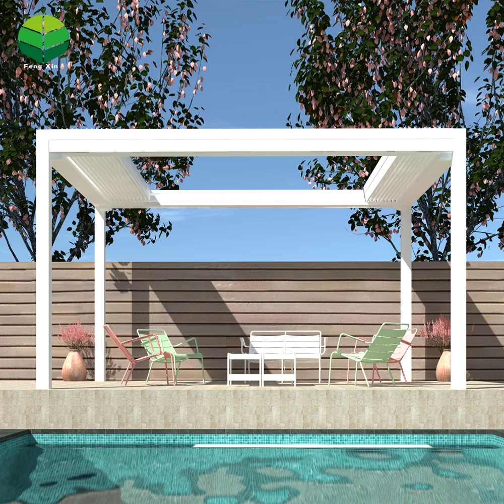 Outdoor Gazebo Garden Awnings Pergola Prices Retractable Net For Pergola On Sides Aluminum Pergola With Clear Polycarbonate Roof