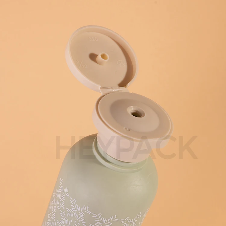 cosmetic plastic HDPE soft touching lotion and shampoo flipcap bottle