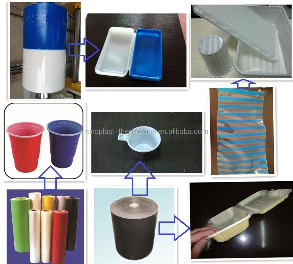 SINOPLAST Economical automatic plastic PE/PP/PS double layer sheet extruder machine