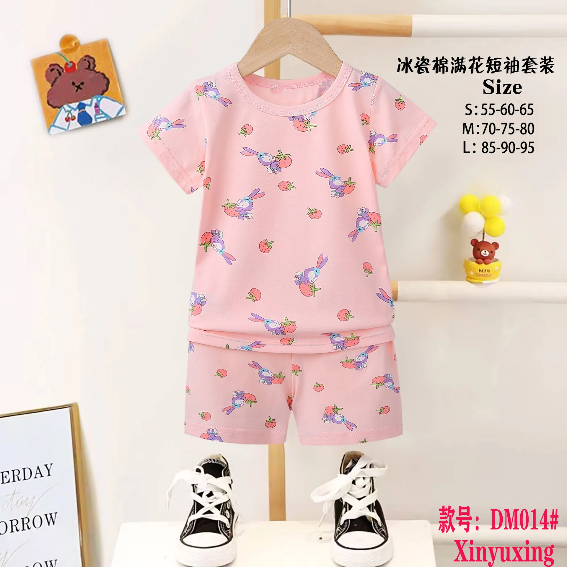 Pajamas 3-8 Years Old Children Pajamas Boys And Girls Kids Pyjamas 100% Cotton Baby Pajamas Set Wholesale