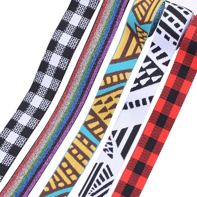 Customized Logo Jacquard Elastic Woven Webbing China Wholesale Custom Printed Elastic Band