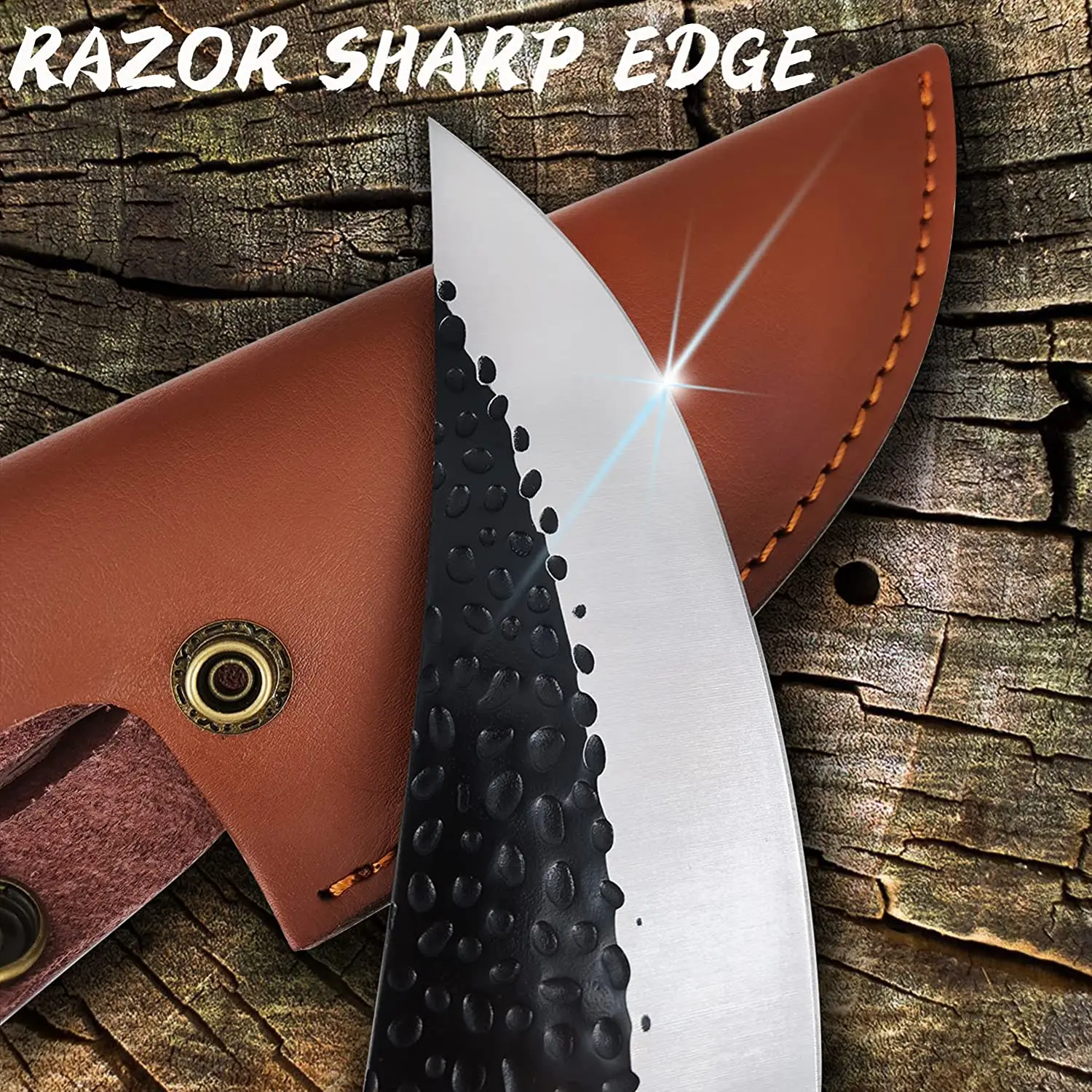 China kitchen knife wood handle professional chef fillet cleaver butcher knife