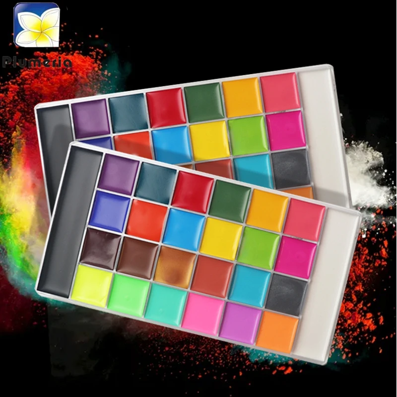 Fancy Dress Tattoo Oil body Painting make up Beauty 26 Colors Face Body Paint Cream kit for Halloween