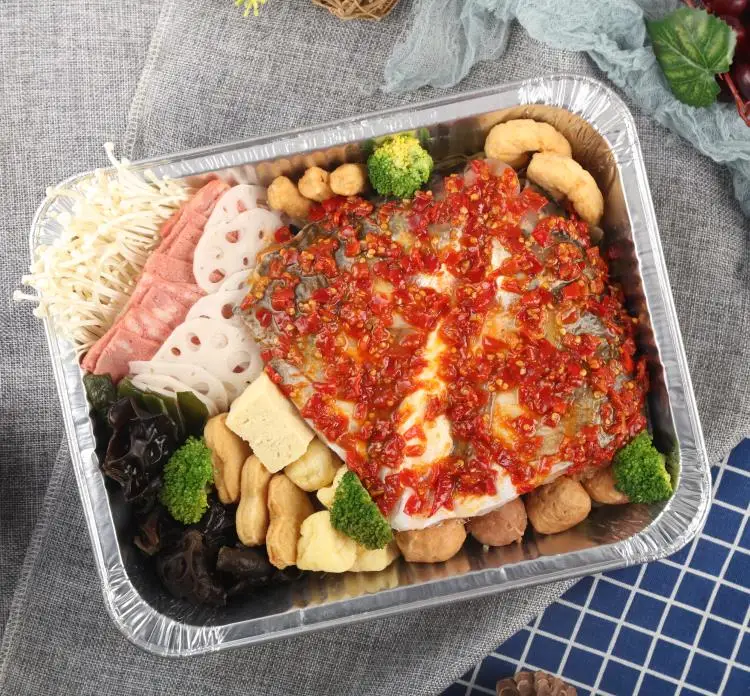 
Halal Food Muslim Food Fish head with peppers 