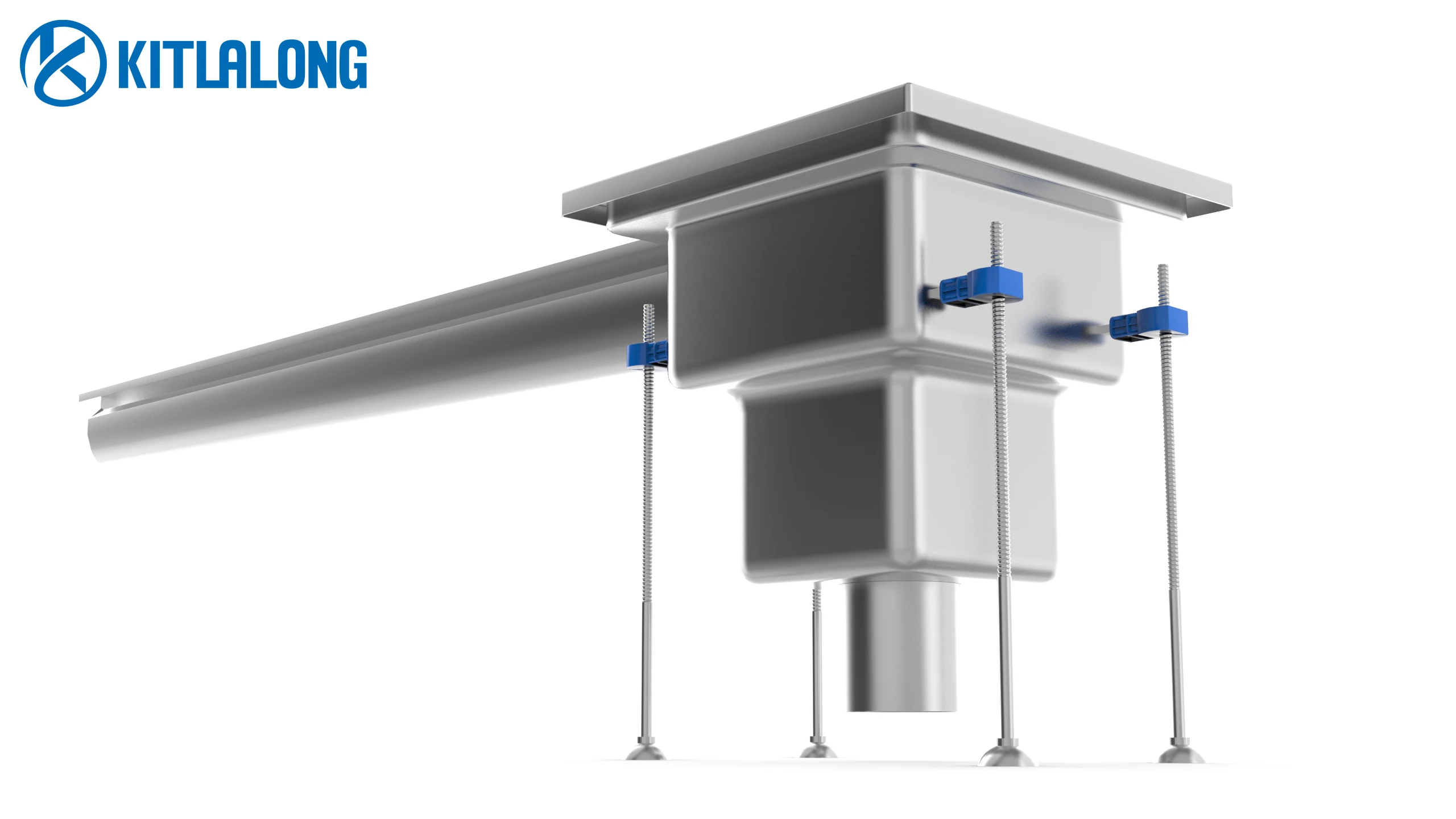 Kitlalona Linear Floor Drain For Commercial Kitchen Stainless Steel Odor Proof Floor Drain