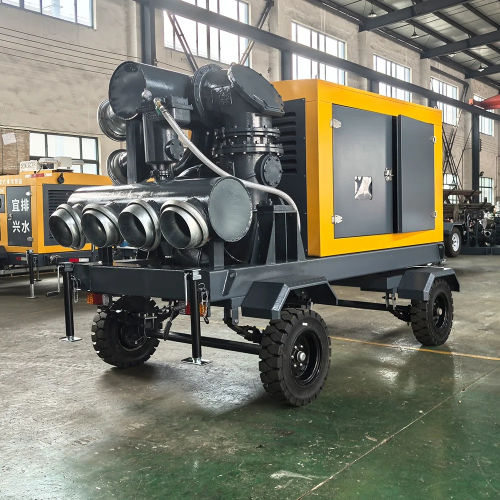 Fixed type high quality diesel engine customized vacuum centrifugal pumping station
