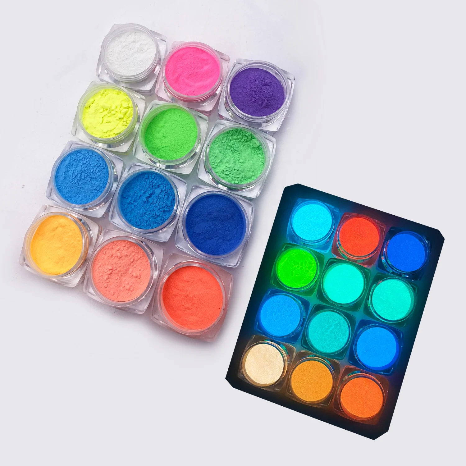 
Glow in the dark powder luminous pigment Neon color for plastic injection Epoxy resin 