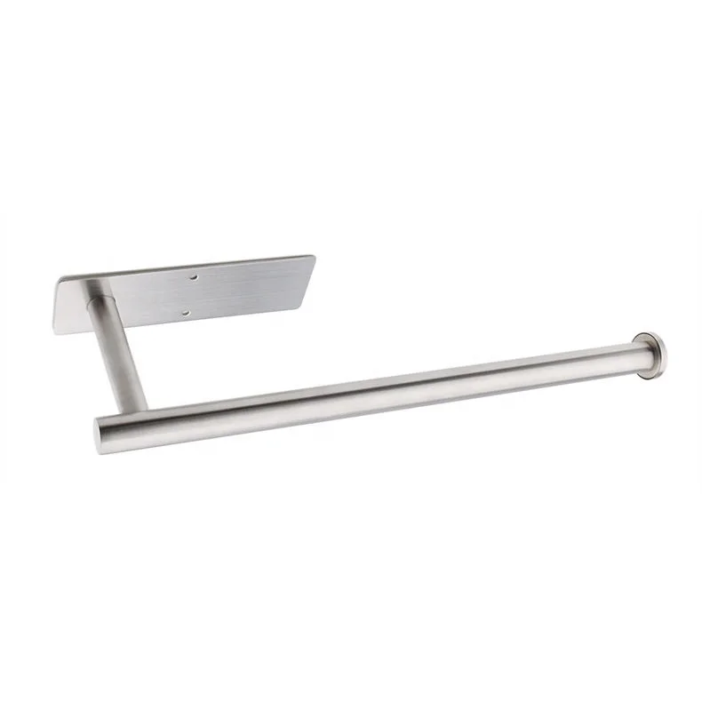 YULN stainless steel Paper Towel Holder Under Kitchen Cabinet self-adhesive Towel  Wall Mounted Paper Towel Holder