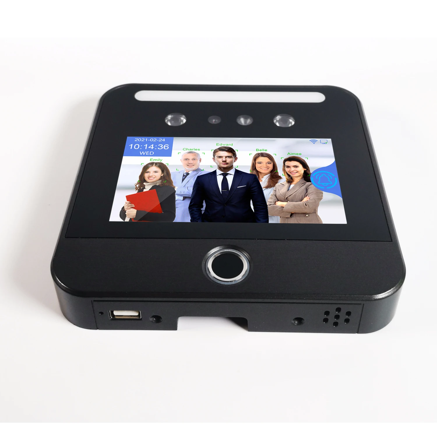 Large Capacity Face Fingerprint QR Code Card Recognition Time and Attendance Machine Access Control