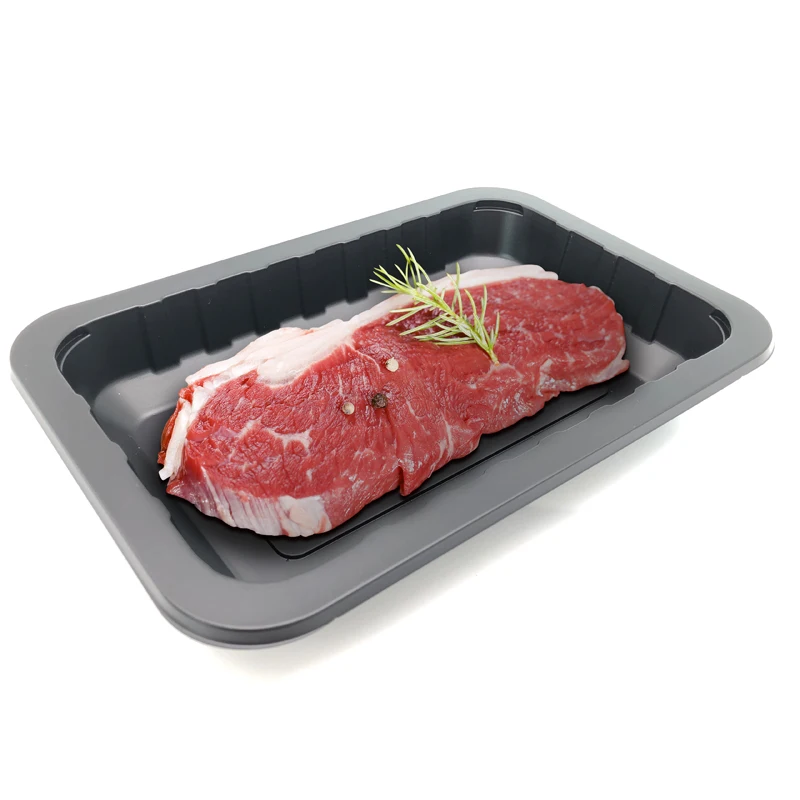Supermarket Beef roll Blister plastic tray disposable frozen Mutton packaging pp fresh meat tray