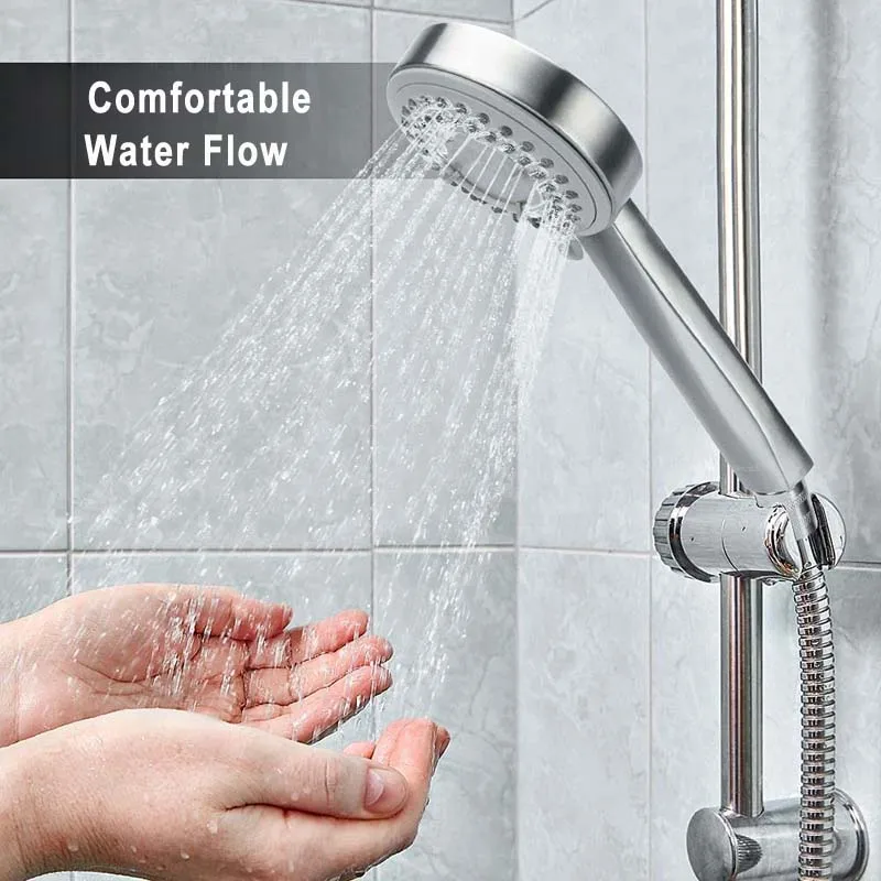
Multifunctional 3 Settings Stainless Steel Hand Held Shower Head Water Saving Massage SUS304 Shower Head 