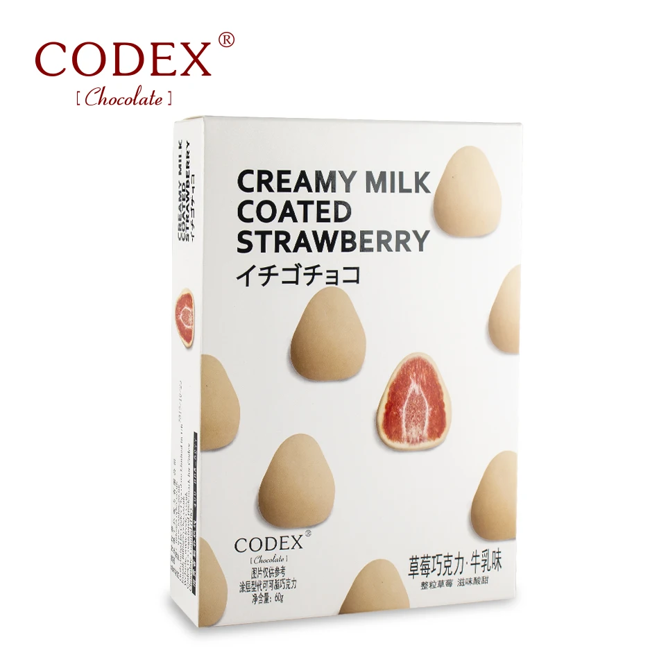 Wholesale China Strawberry chocolate milk flavor natural cocoa truffle chocolate Netflix candy small snacks Hot Sale