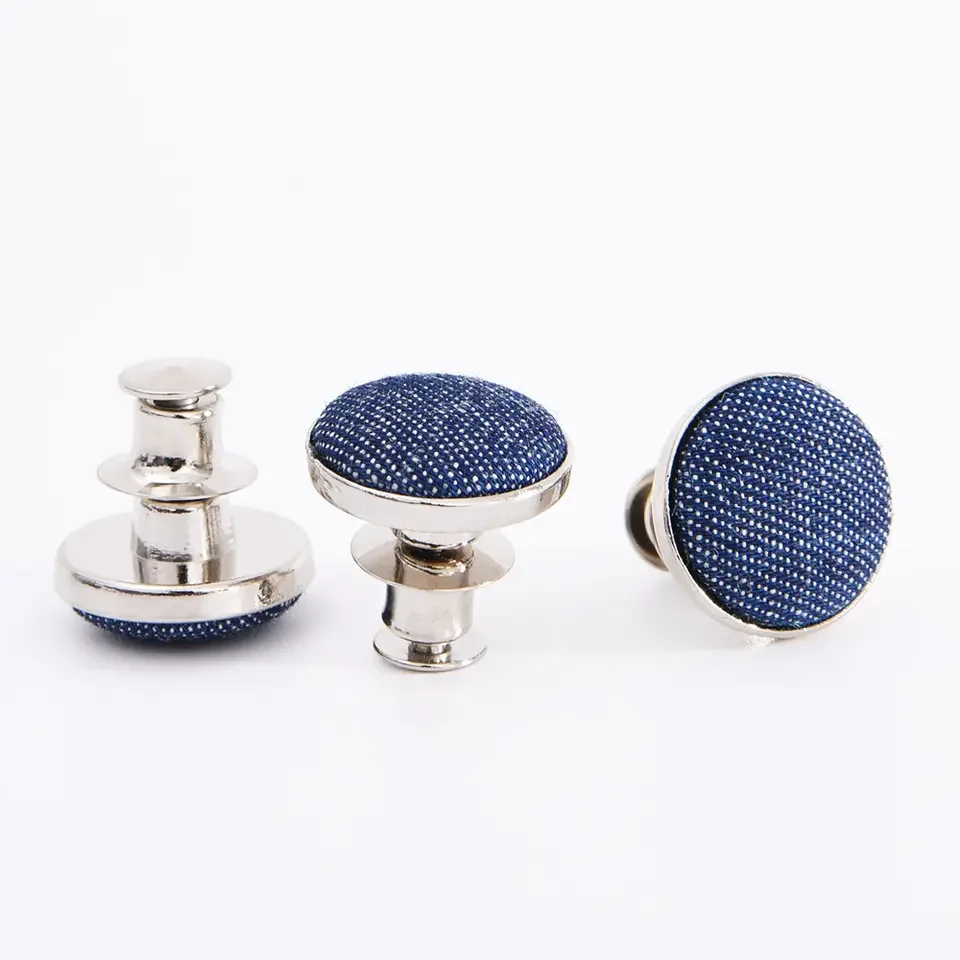 Fabric Cover Jeans Button No Sew Instant Button Adjustable Pants Buttons Kit