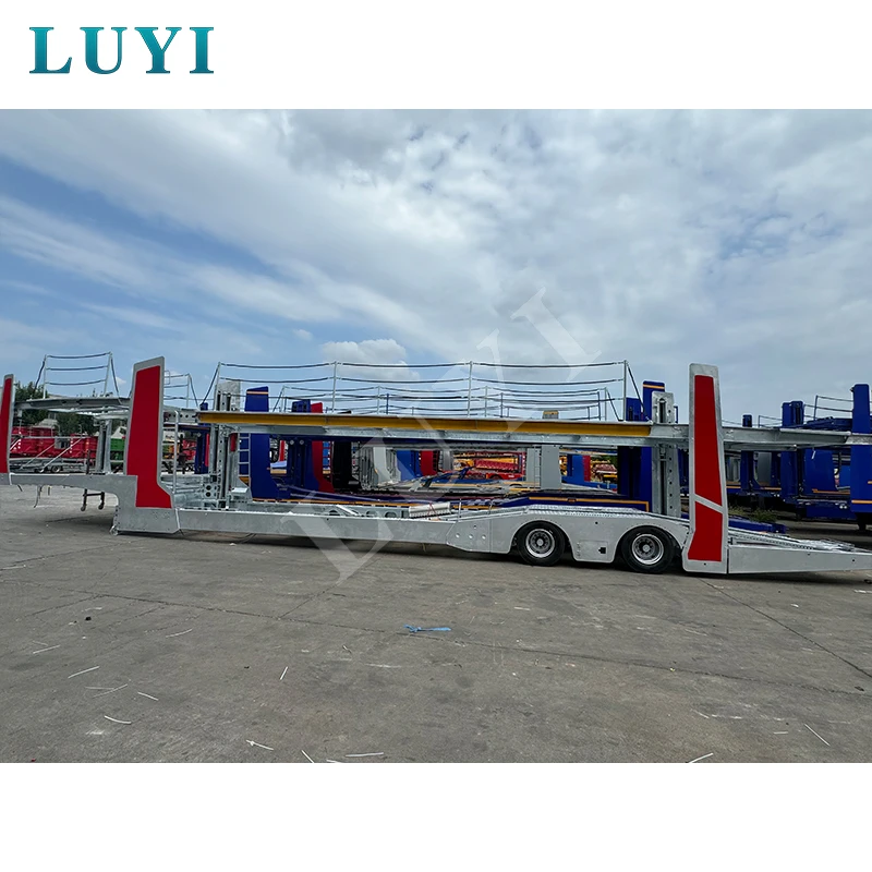 LUYI 8/10 Cars Carrying Vehicle Car Transporter Trailer Car Carrier Semi Trailer For Sale