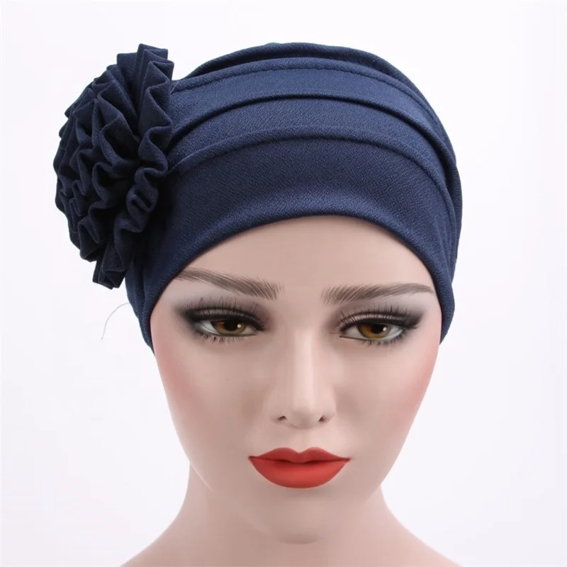 New Chemo Cap Hair Loss Islamic Headwrap Head Cover Wrap Caps Headwear Dubai Arab Bonnet Women Muslim Turban Hat