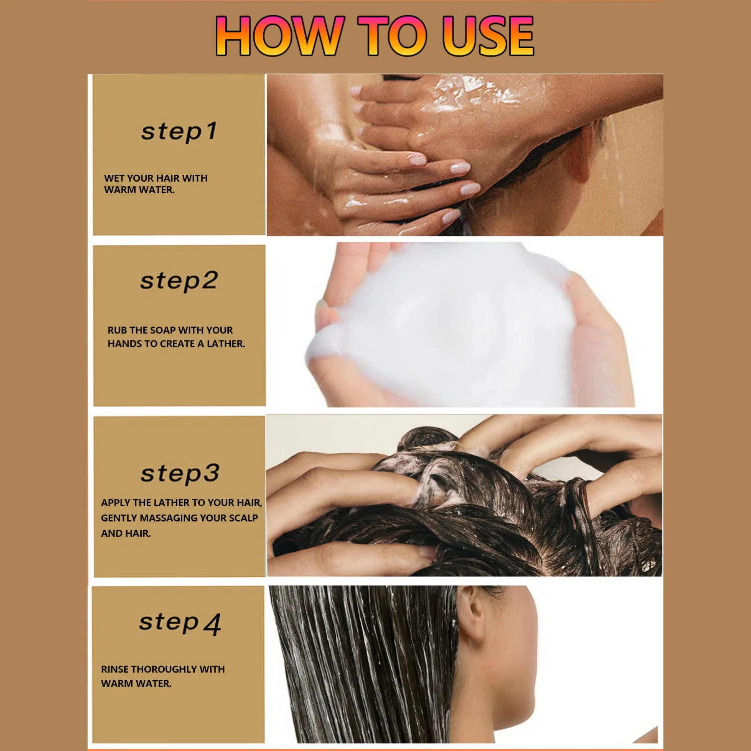 LANTHOME Deep Cleansing Care Soap BATANA IOL Head Hydrating Moisturizing Soap Batana Oil Shampoo Bar