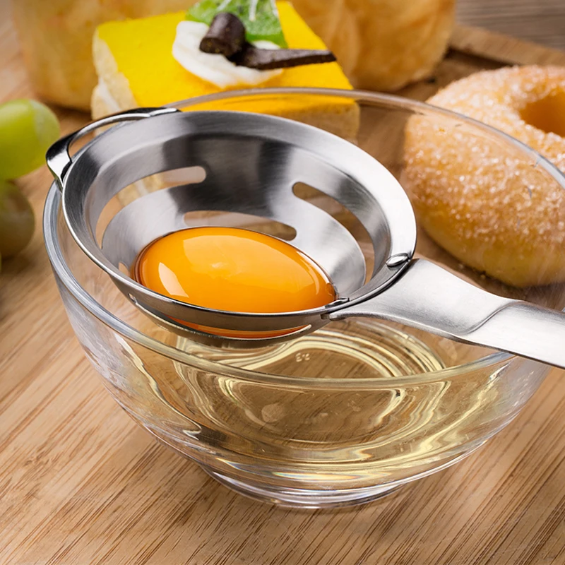 
Cooking Tool Kitchen Gadget Egg Extractor Stainless Steel Egg White Yolk Separator 
