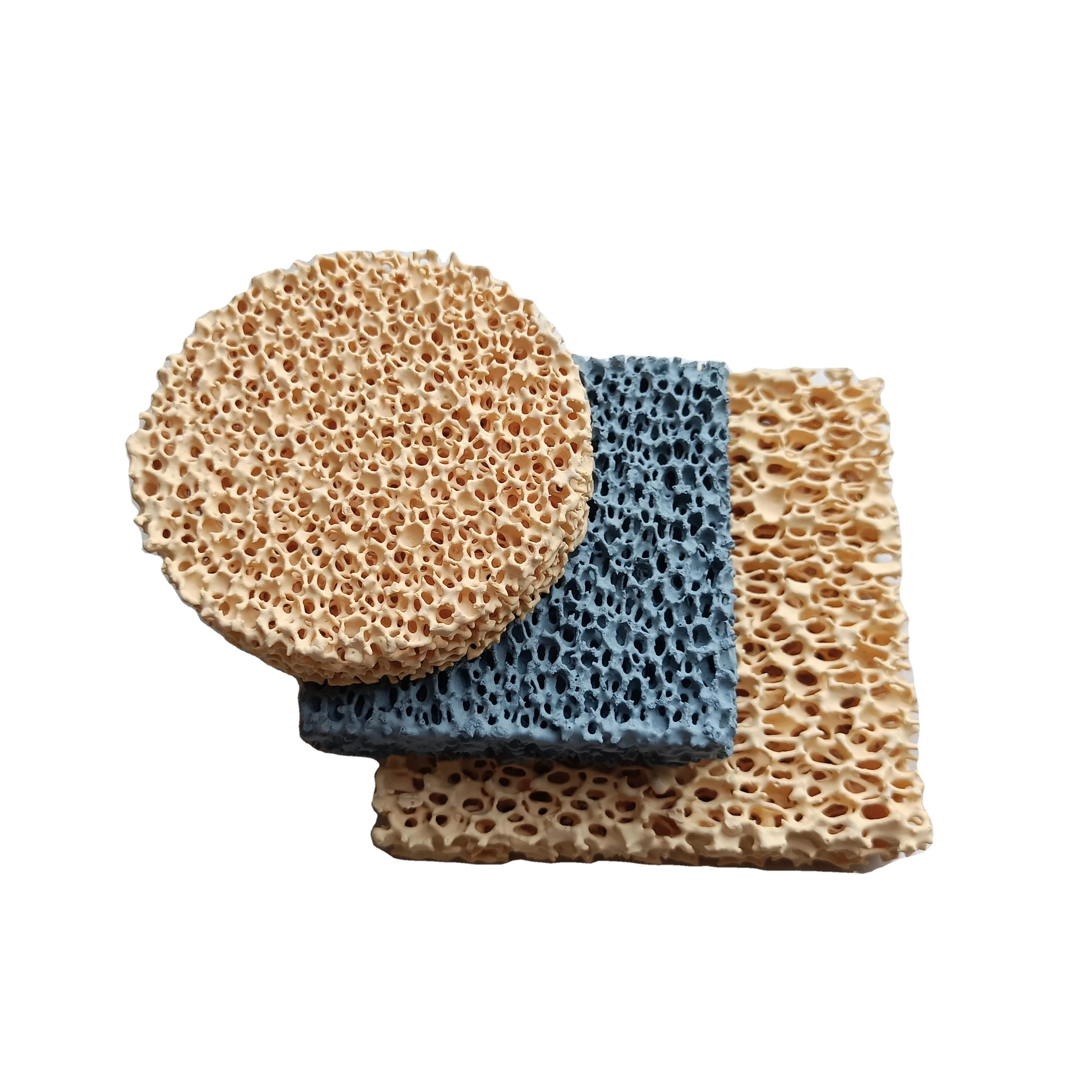 The foam ceramic filters which are popular with manufacturers are applicable to both cast steel and cast iron.