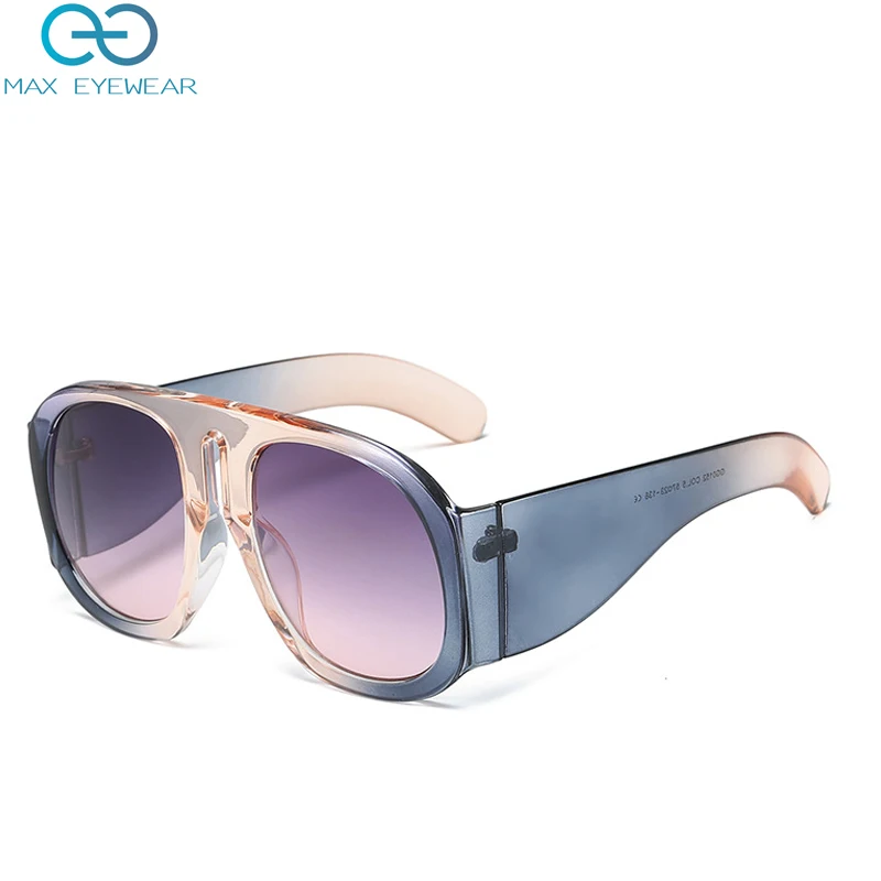 
CC1770 new black oversized visor sunglasses women multi gradient color lens aviation designers shades for sunglasses men women 