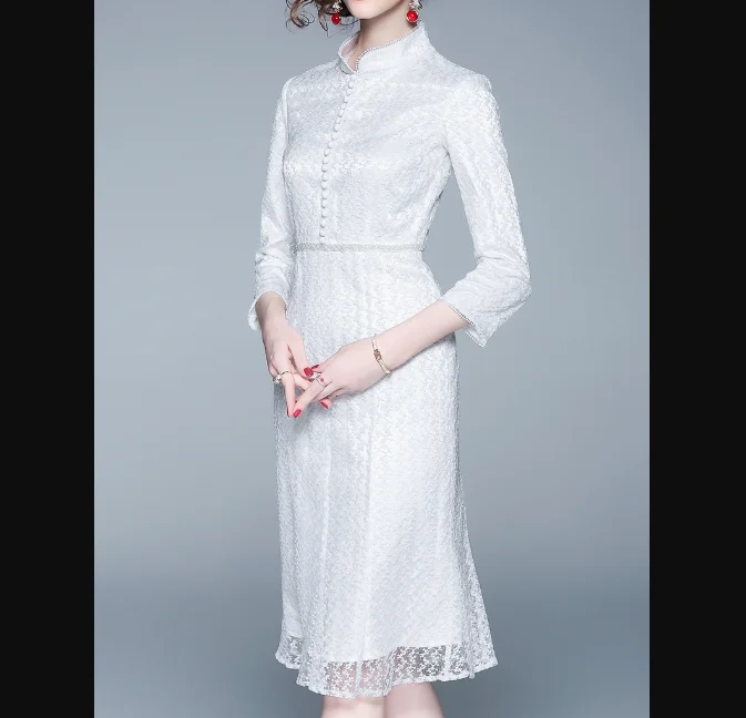New Chinese-style modified cheongsam dress