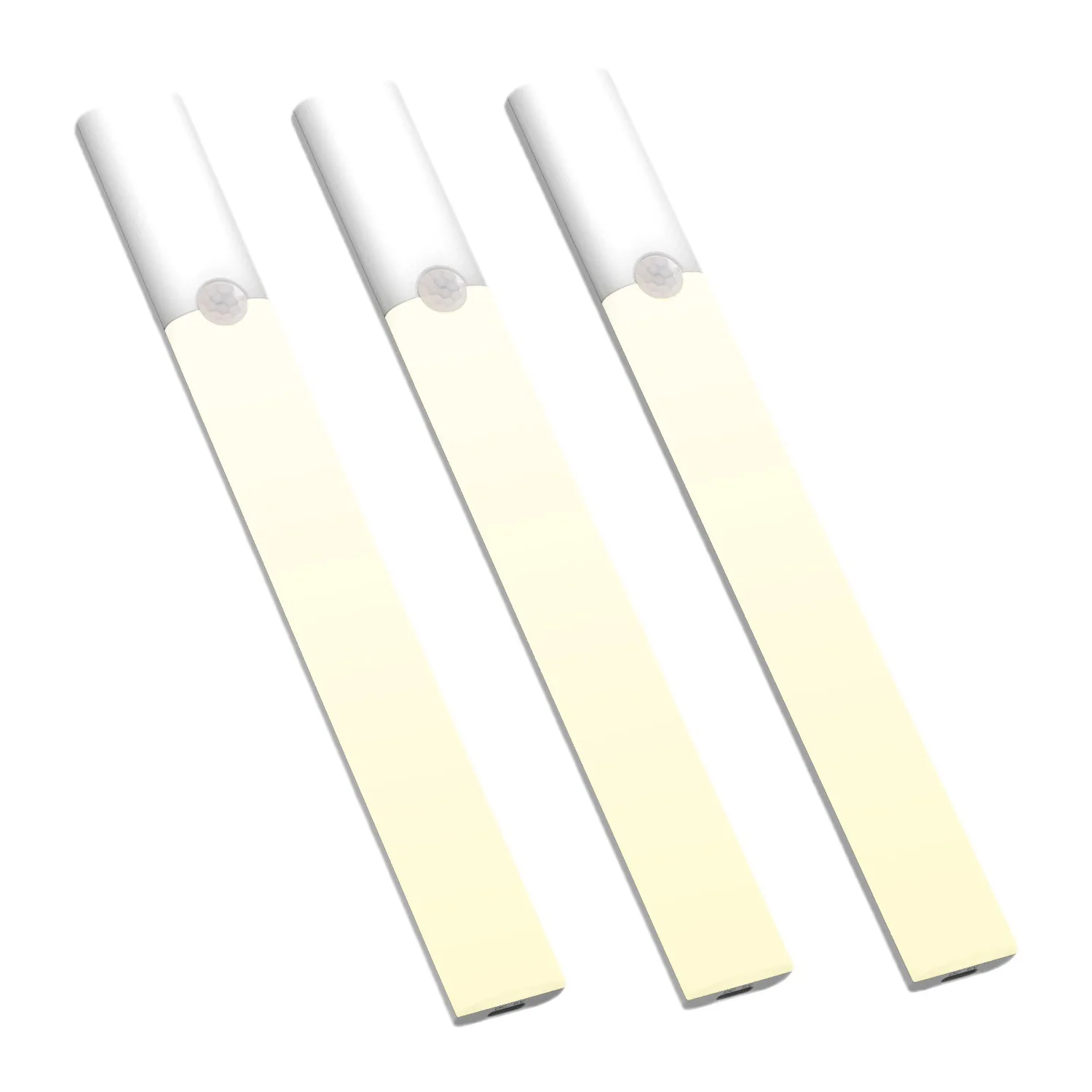 Intelligent LED Rechargeable Night Light Modern ABS Material Smart Sensor Wardrobe Light Human Body Sensor Small Light