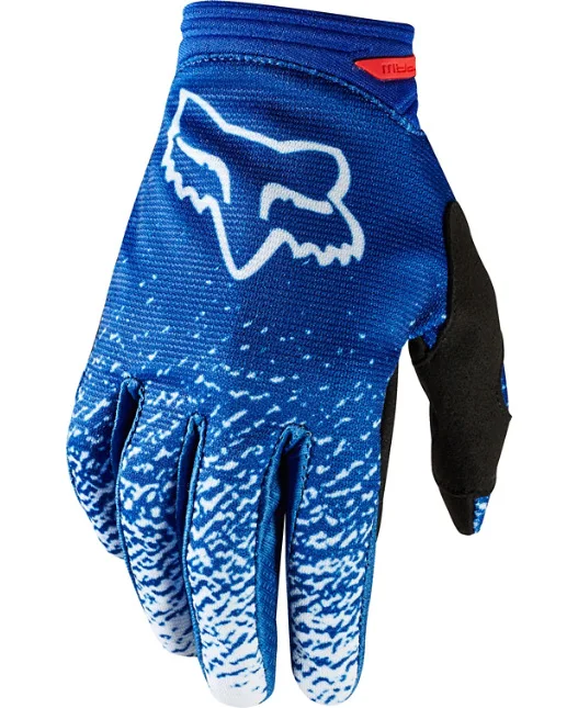 Breathable Blue Full Finger Motorcycle Gloves  Professional Mountain Bike Racing MTB Cycling Gloves