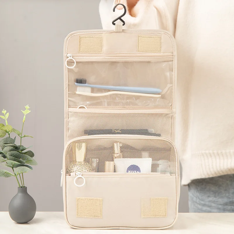 Large Capacity Toiletry Bag Travel Bag with Hanging Hook for Men and Women Travel Bag Organiser
