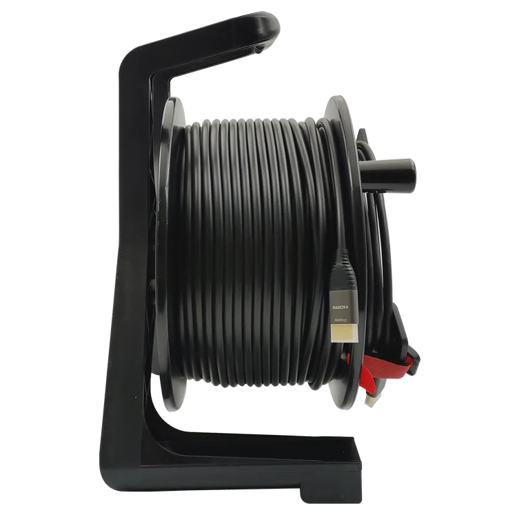 Ultra HD 8K 4K HDMI 2.1 Cable AOC reel cable Steel Armored HDMI Active Optical Cable 50m