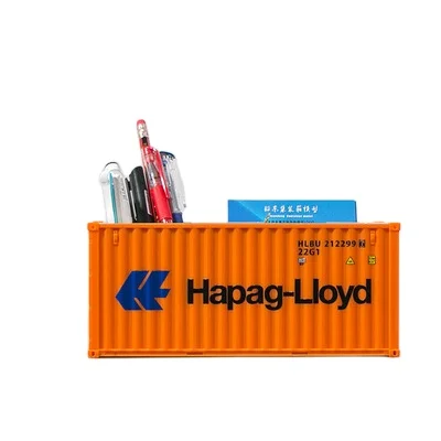Hot sales ABS Plastic 1:30 scale Pen Holder in Shipping Container Model Shape Plastic Pencil box
