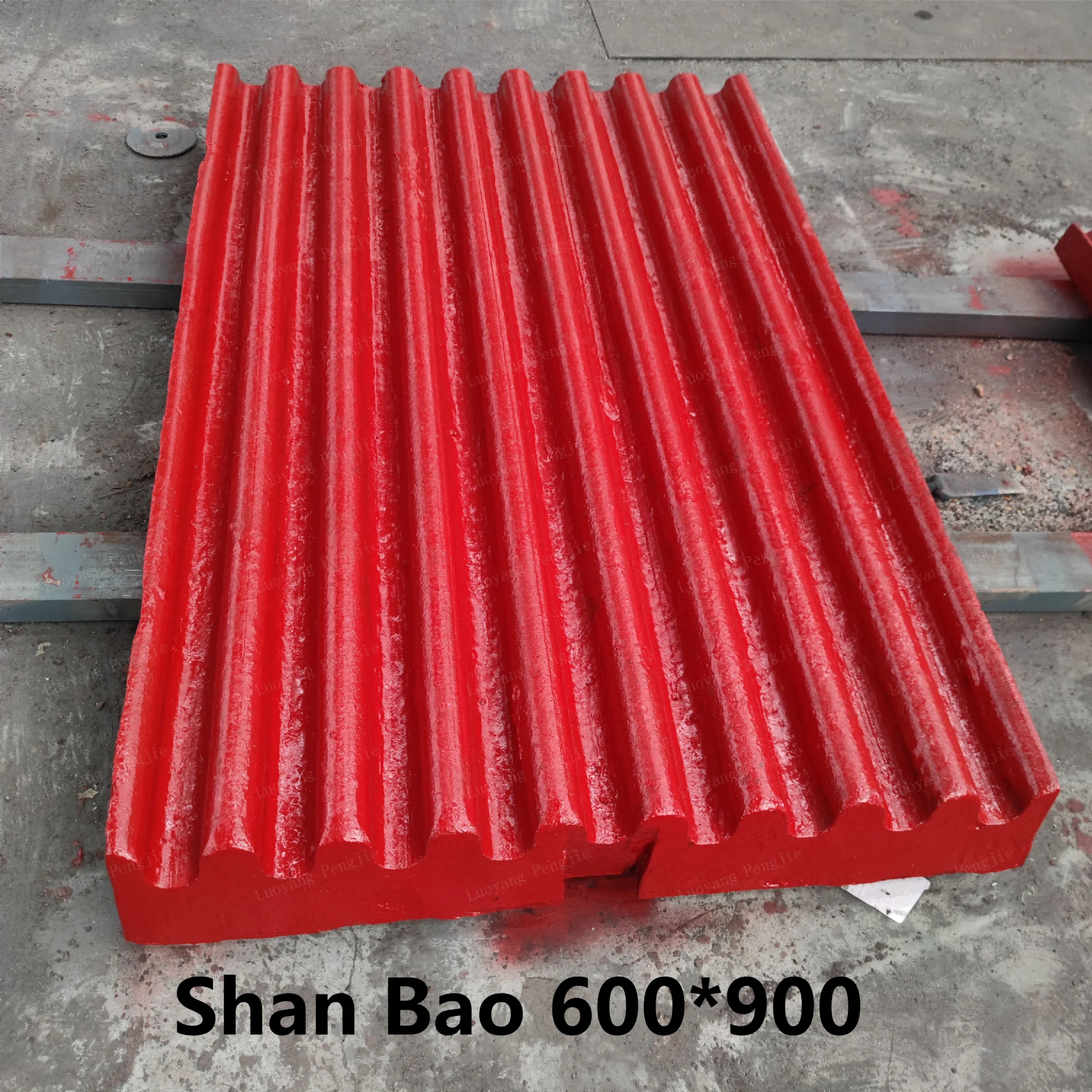 Stone ore jaw crusher spare parts wearing parts for shan bao jaw plate