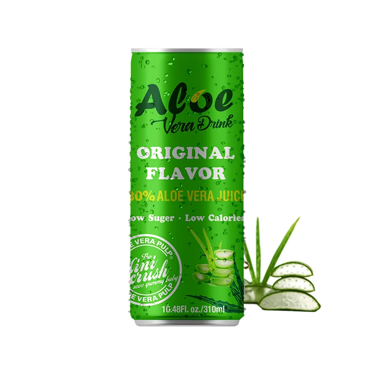 Aloe jugo Aloe vera drinks soft juice with fresh pulps