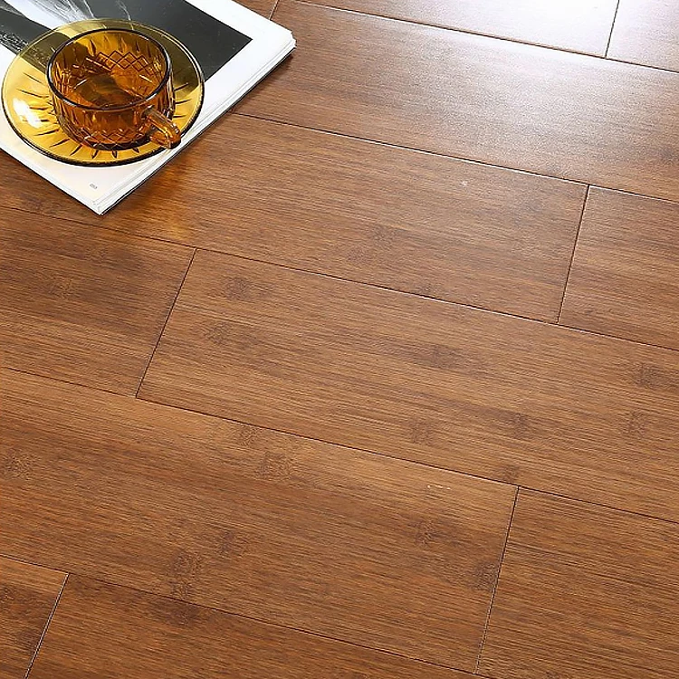 Standard Indoor Soild Bamboo Flooring With Wood Carbonizedstrand Woven Bamboo Floor