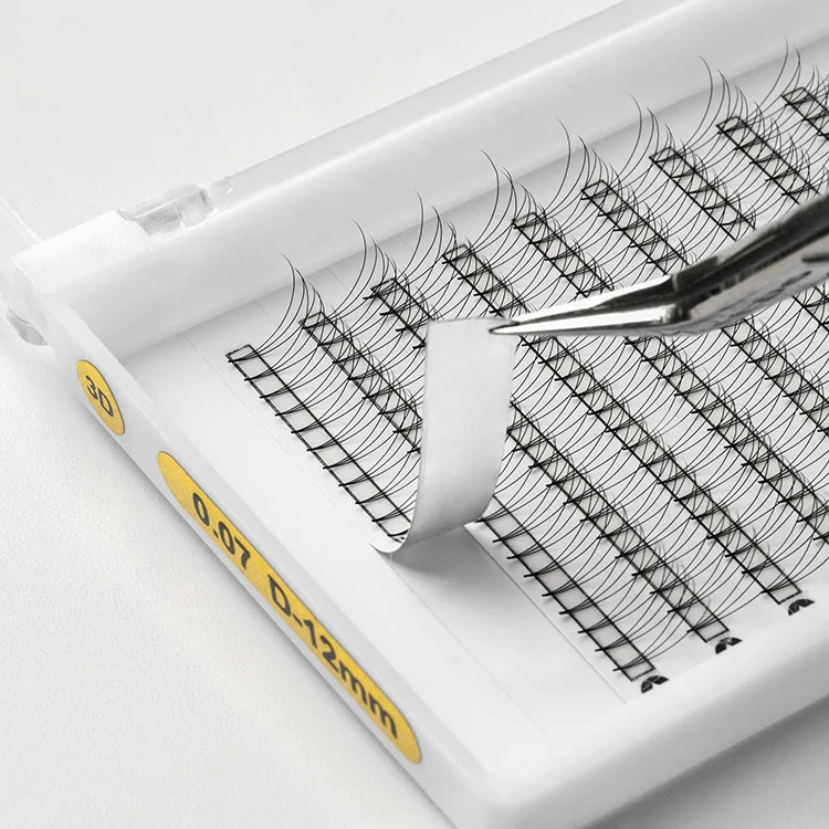 Factory Premade Volume Fans Eyelash Extensions Promade Lash Extension Fans pbt Volume Hand Made Short Stem Fan Eyelashes