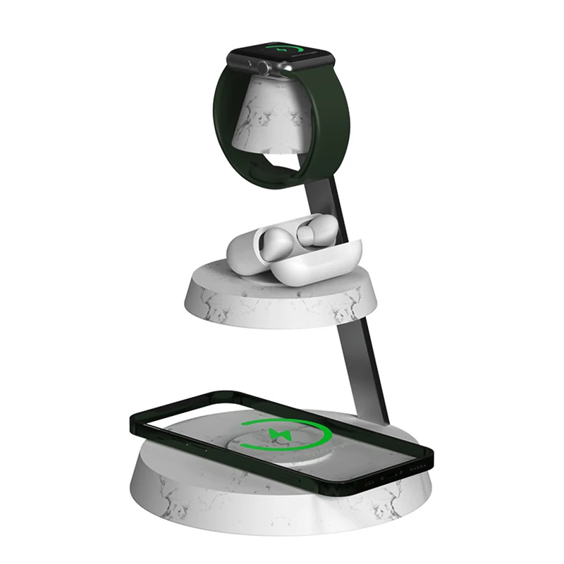 Wireless 15W Fast Wireless Charger Upgrade 5 in 1 Wireless Charger Desk For iPhone 14 Plus 14 ProMax Charger Statin