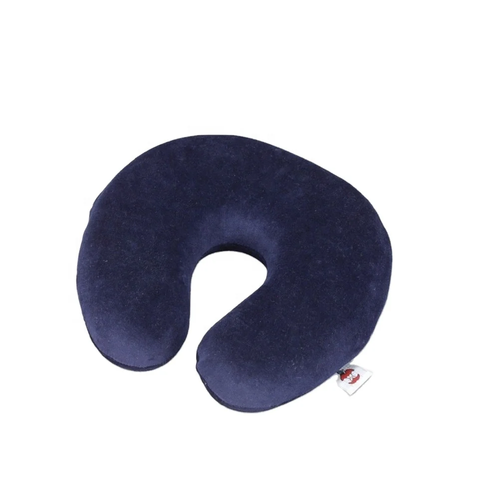 Customized Logo Promotional Micro Beads Neck Pillows Comfortable Memory Foam Travel U Shape Neck Pillow