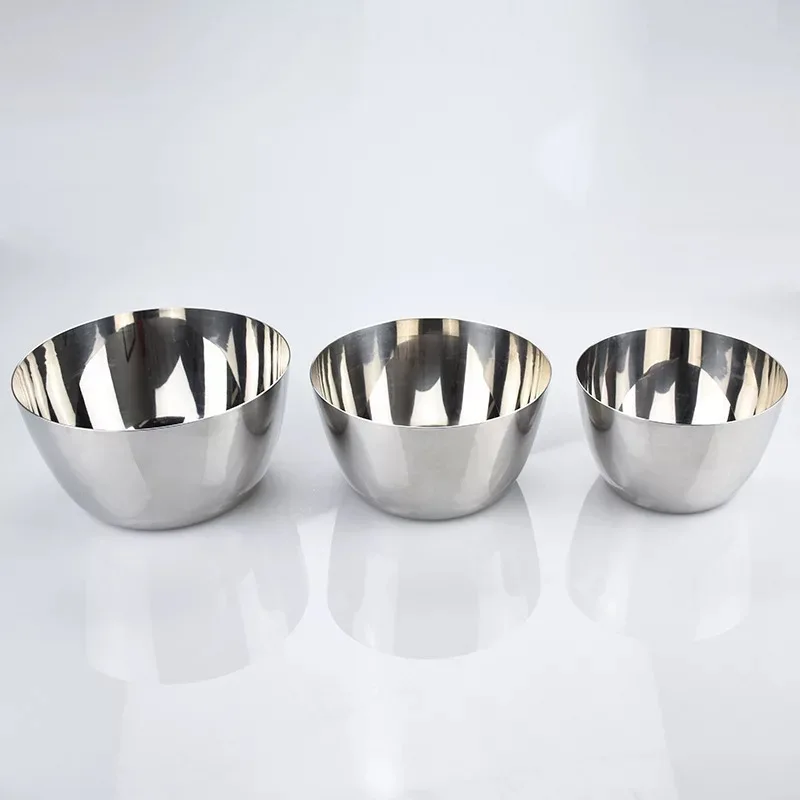 
Size 14cm/16cm/18cm egg bowl salad bowl without winding edge mirror polishing process 