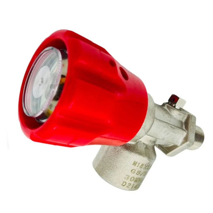 SCBA Air rebreather valve with gauge oxygen cylinder valve in high quality M18*1.5 G5/8