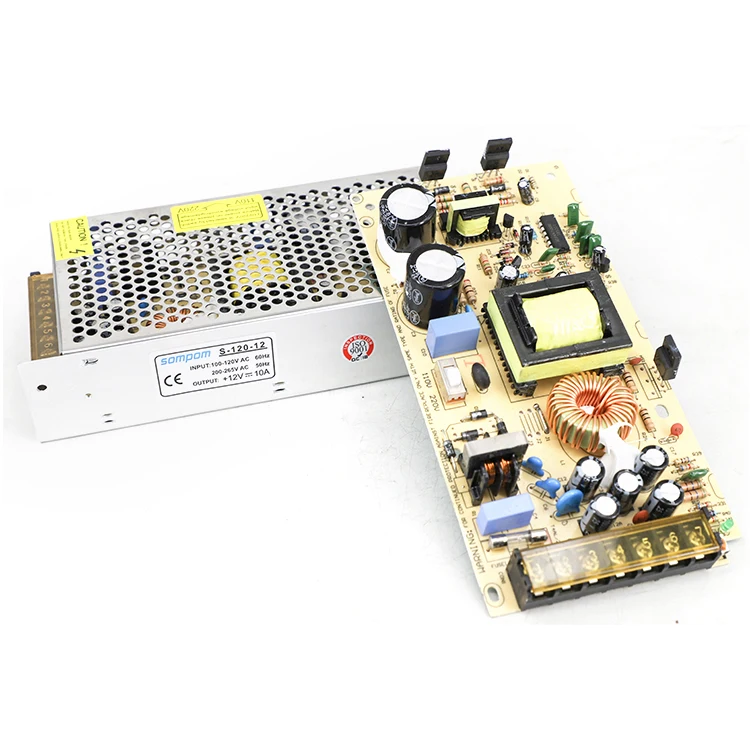 Горячие smps 12v 10a переключатель питания 120w трансформаторы мануфактура