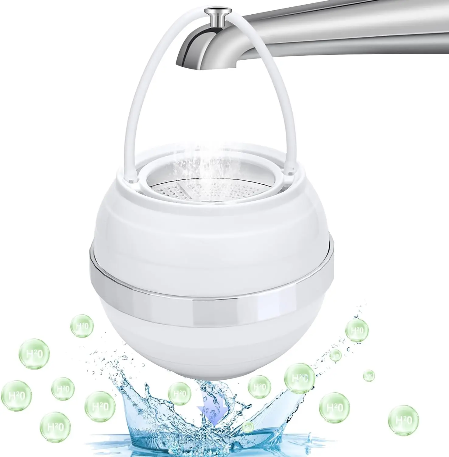 BPA Free Smoother Skin Removes Hundreds of Contaminants for Softer water Bath Ball Filter-Bathtub Water Filter