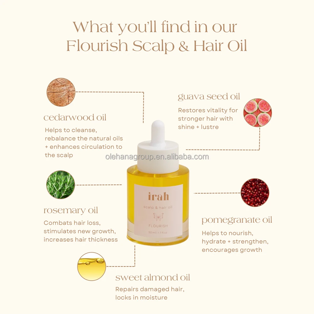 New No. 7 Scalp Oil 30ml Hair Repair Food Rosemary Oil Hair Growth Oil before Shampoo and Conditioner