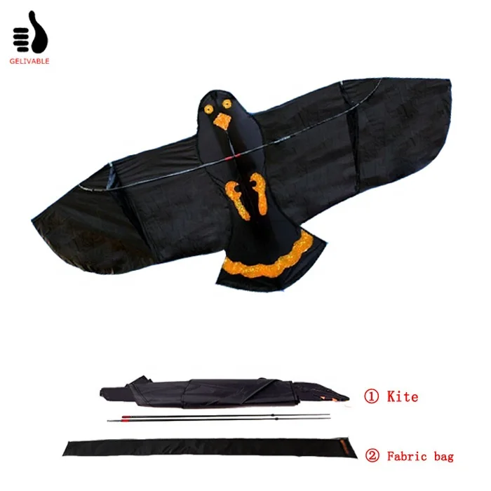 Chineses weifang easy flying 2m  huge eagle hawk kite for sale