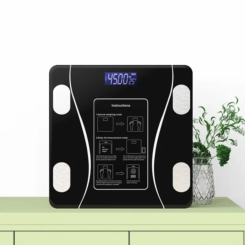 New Design Bathroom Scale Health Body Weighing Household Scale Digital Body Scale AAA Metal Division Power Battery Unit Pattern